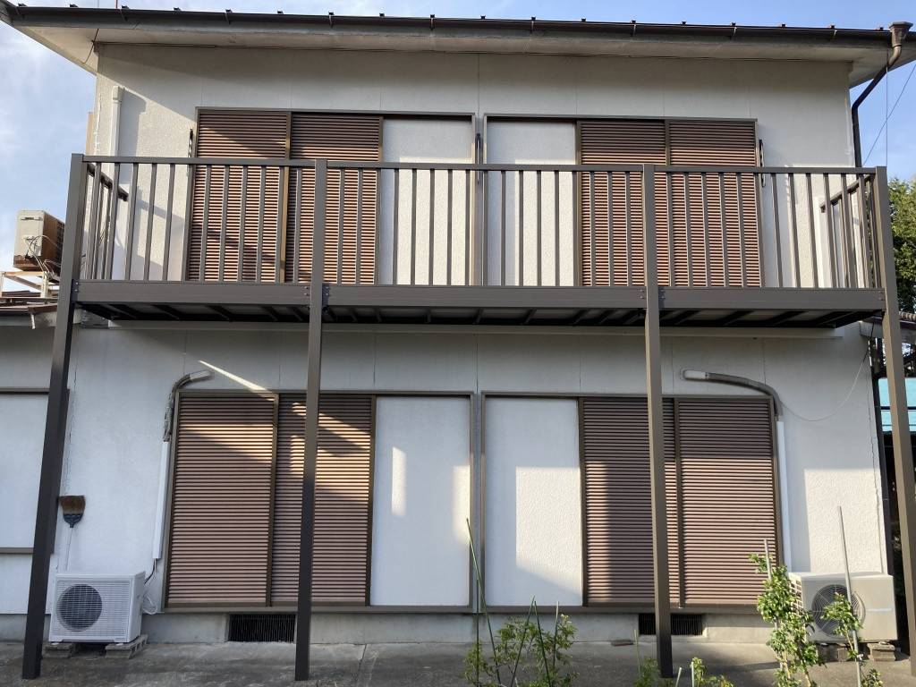 伊那市：バルコニー解体とビューステージ(LIXIL)新設施工(2日間