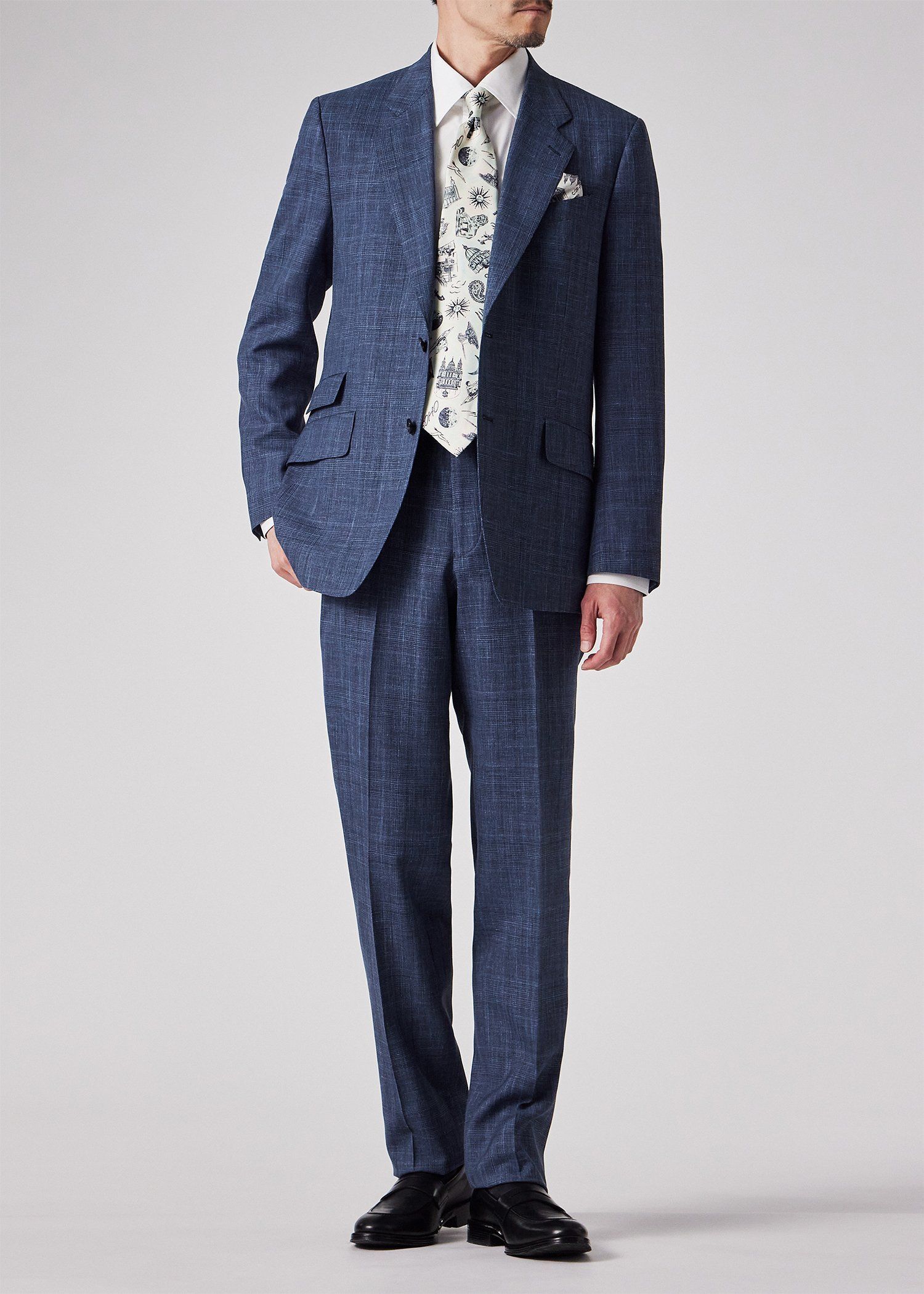 Paul Smith ダークブルー シングルブレスト スーツ サイズL Paul Smith