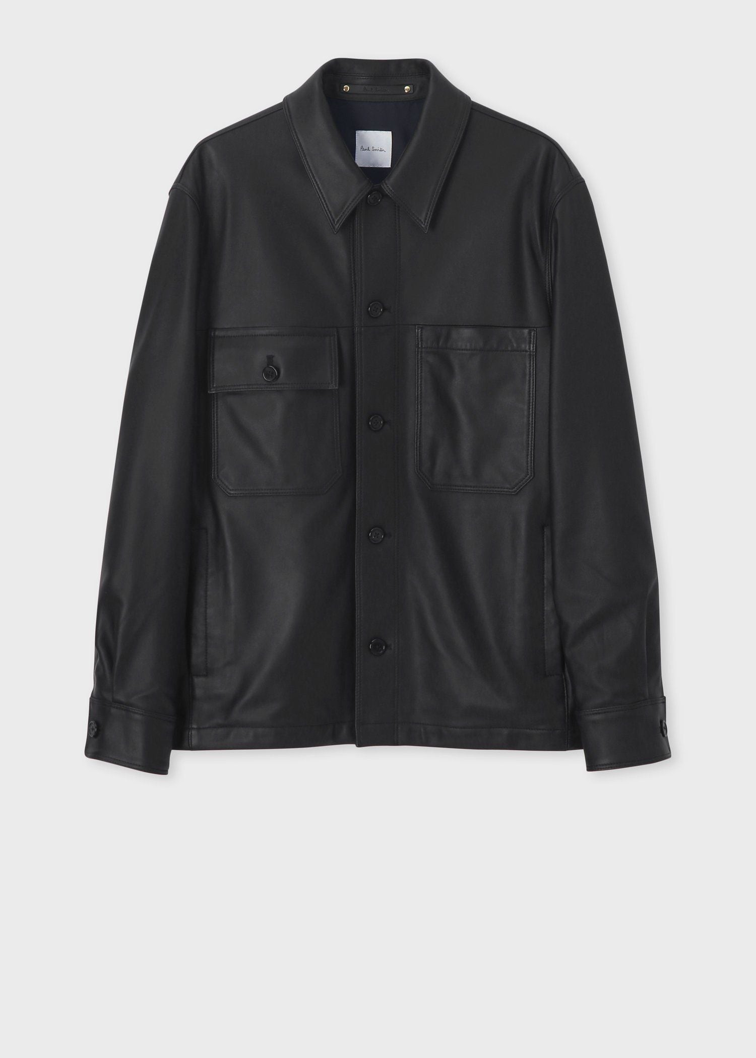 アシンメトリーポケット レザー ブルゾン ｜ポール・スミス
