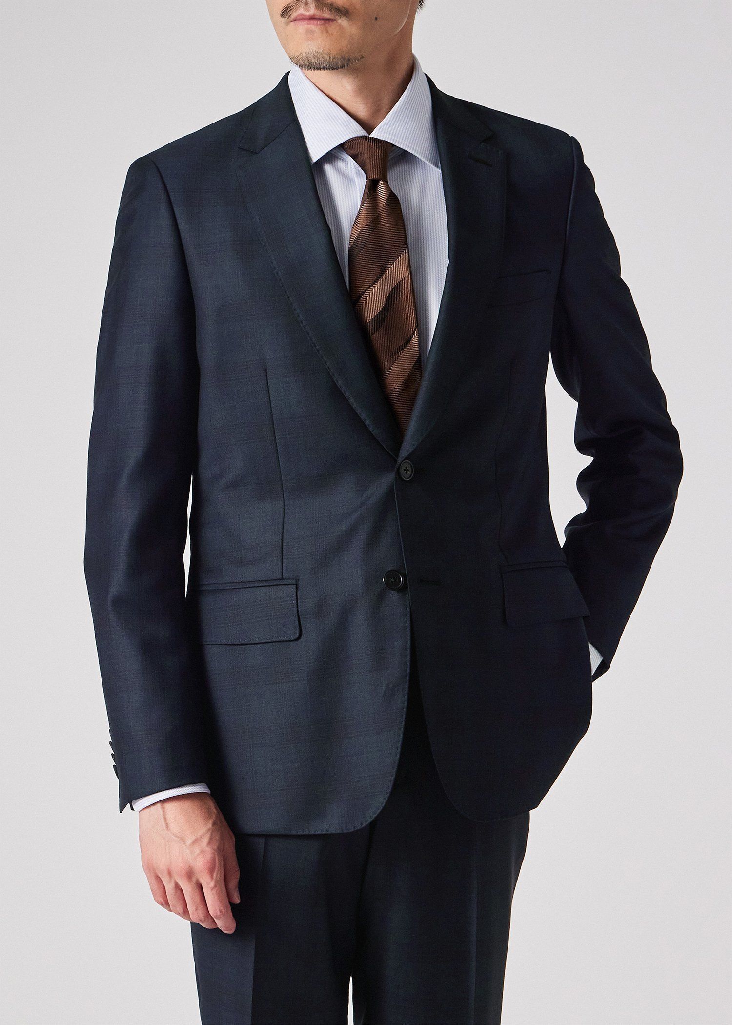 クラシックチェック 2B スーツ（ネイビー） ｜ポール・スミス