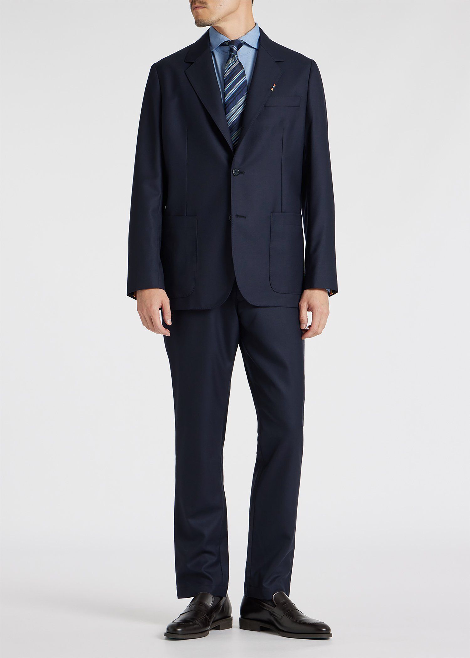 ソリッド ウールストレッチ ジャケット 'A Suit To Travel In