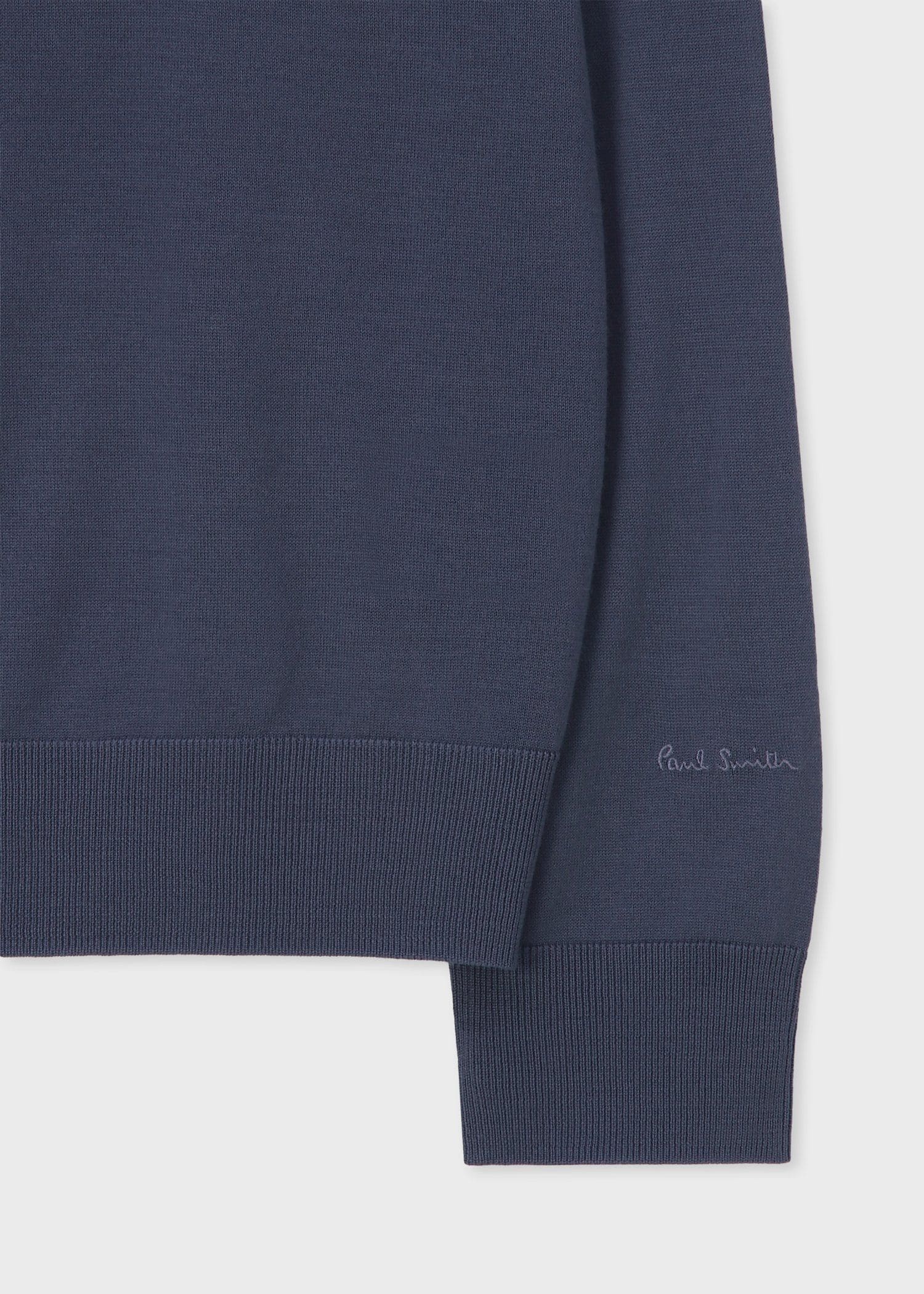 ハイゲージ クルーネックニット（ブルーグレー） ｜ポール・スミス