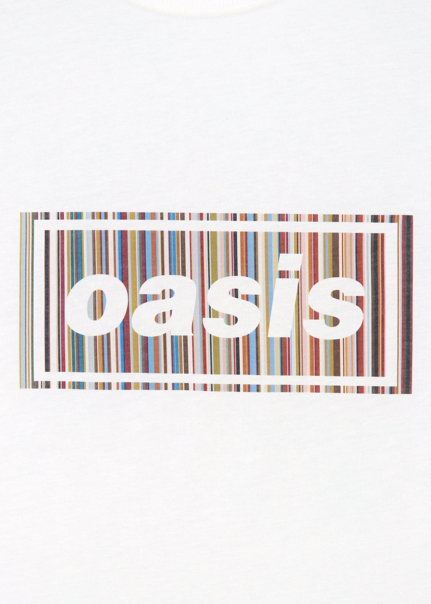 Paul Smith × Oasis シグネチャーストライプロゴ Tシャツ（ホワイト