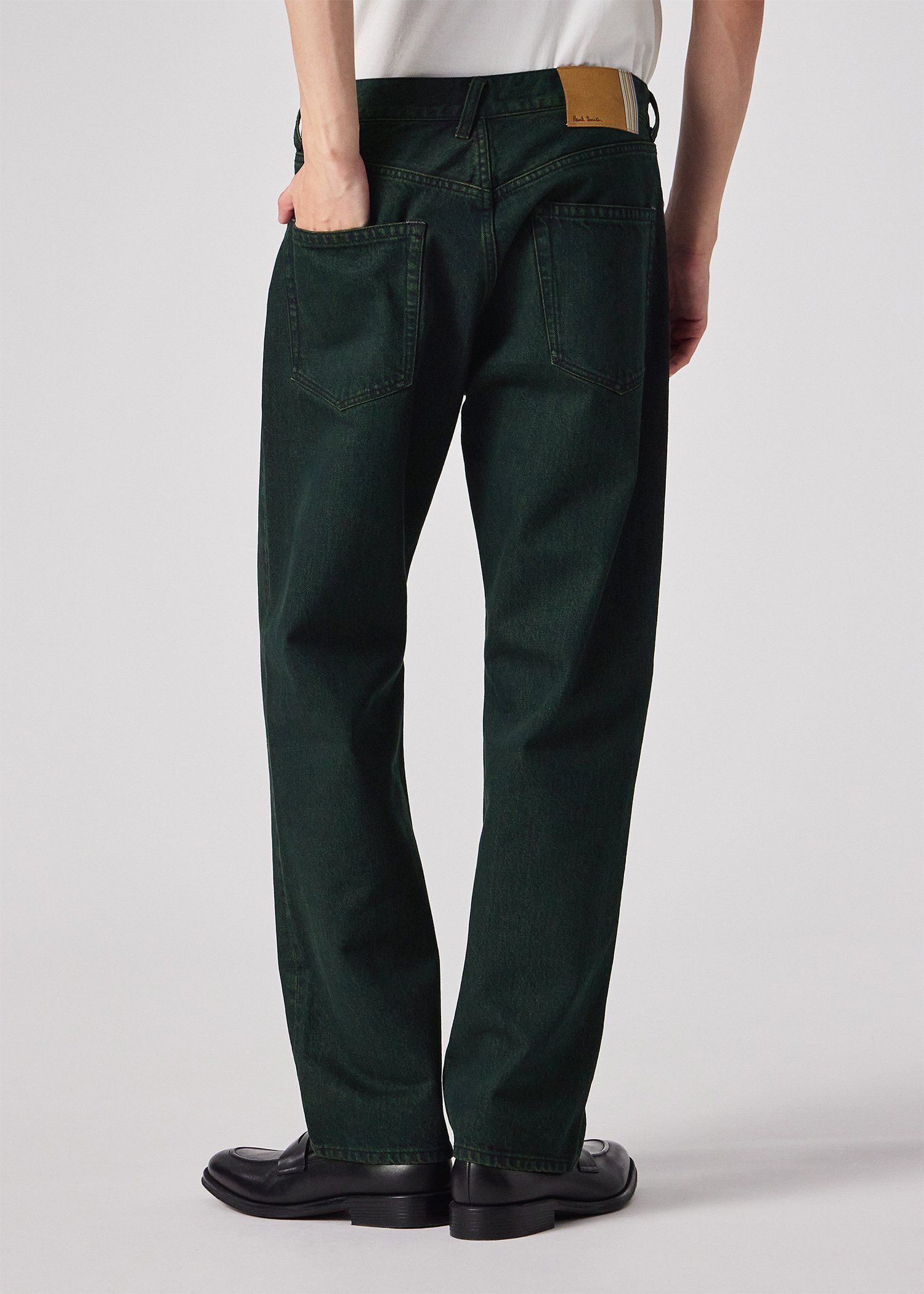 ダークグリーン オーバーダイ ジーンズ ｜ポール・スミス