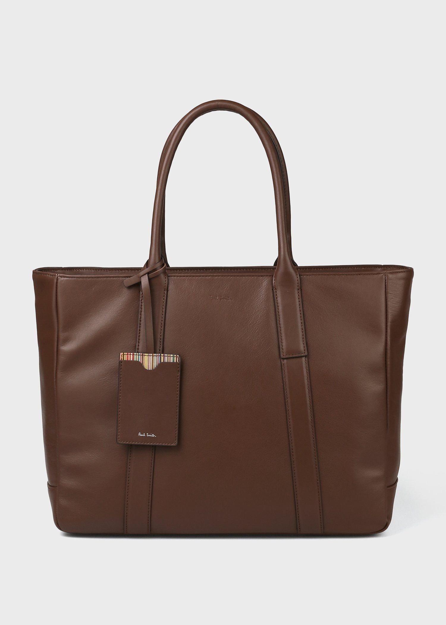 モダンビジネス トートバッグ（ダークブラウン） ｜ポール・スミス