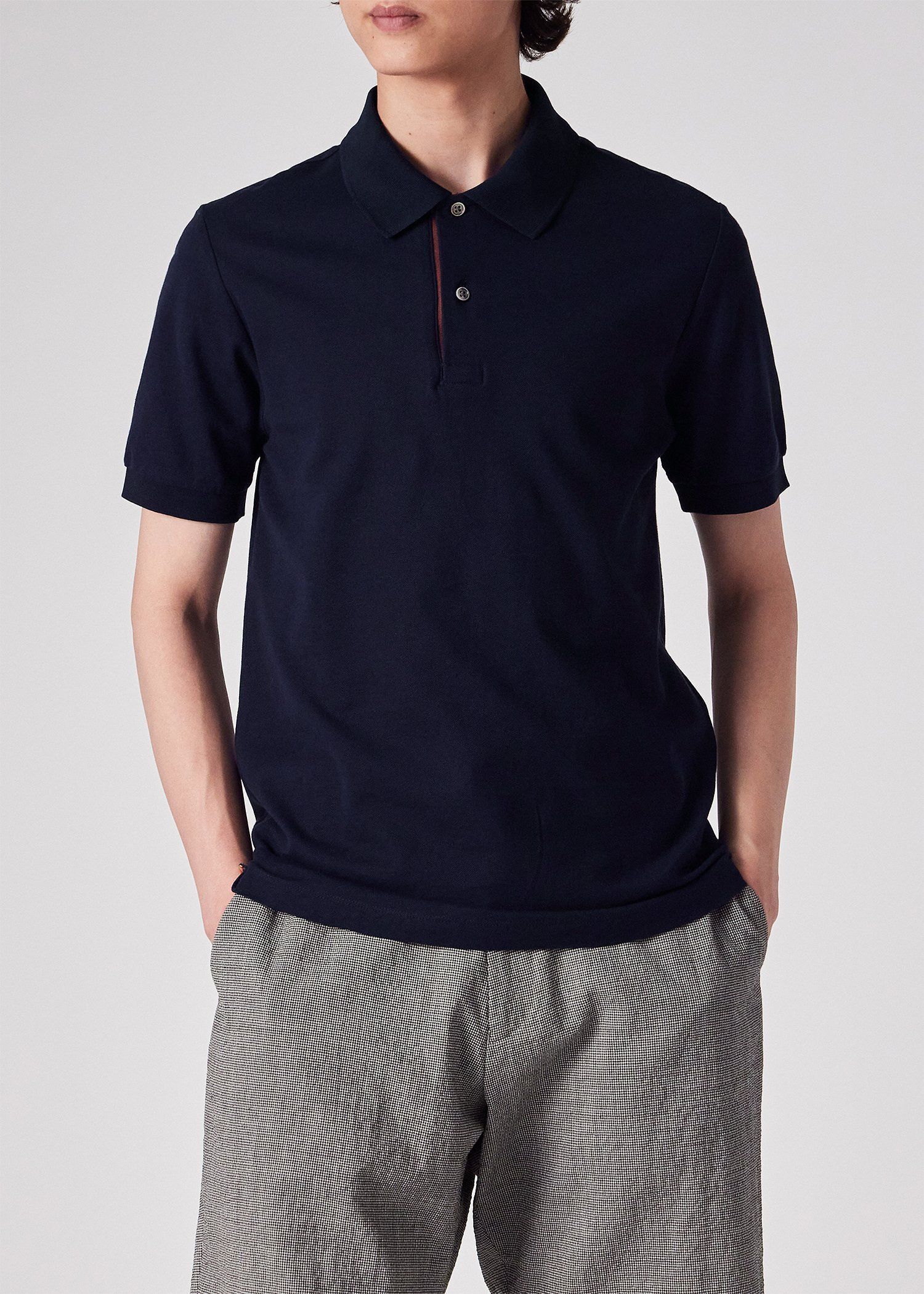 アーティストストライプ ポロシャツ（ネイビー） ｜ポール・スミス