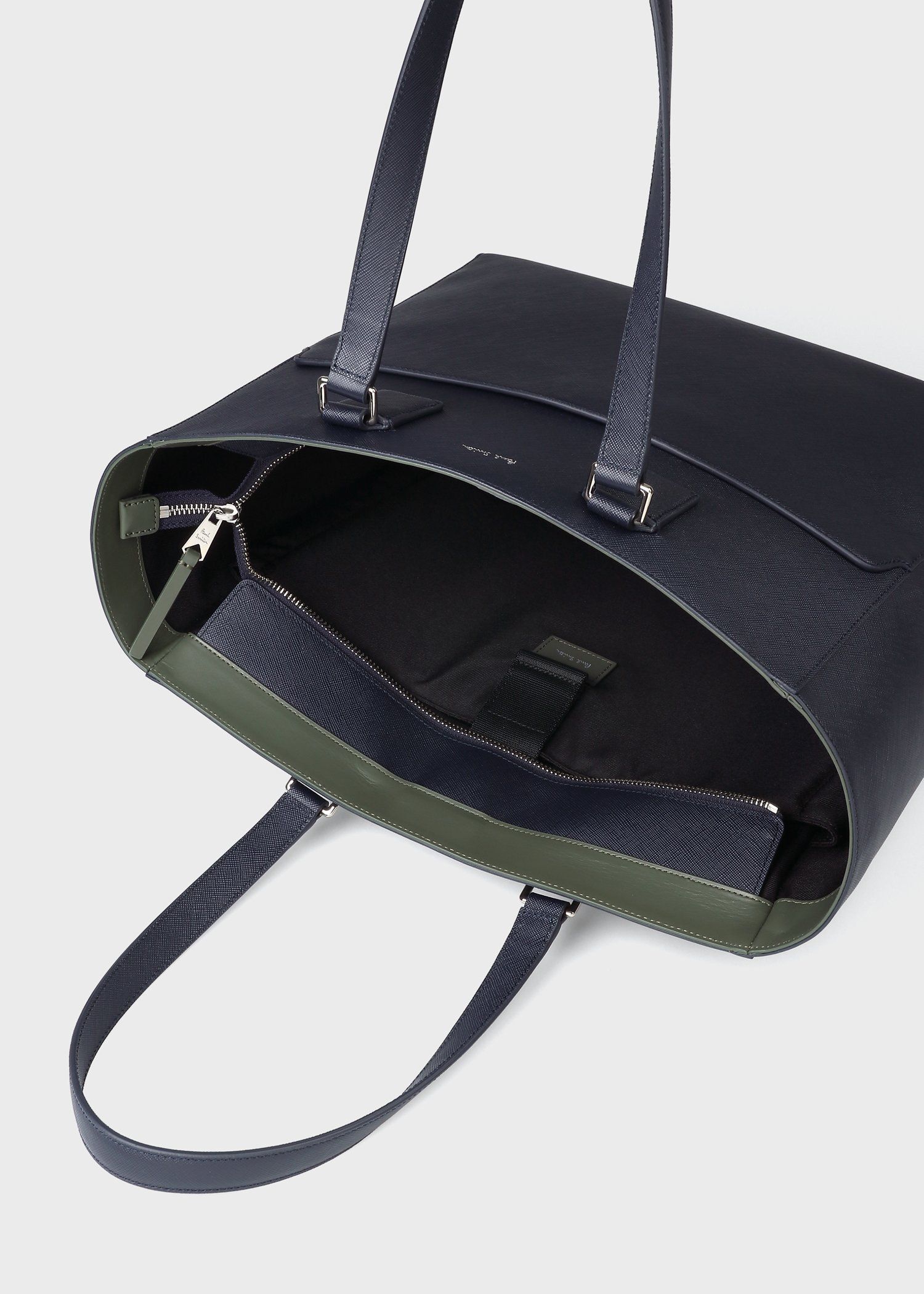 シグネチャーストライププラー トートバッグ（ネイビー） ｜ポール・スミス