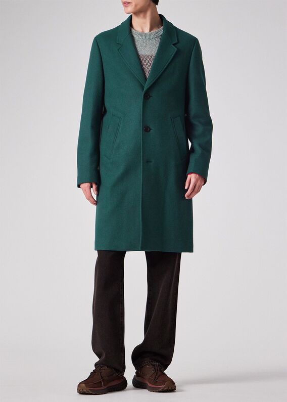 ポールスミス paul smith カシミア モッズコート M モスグリーン