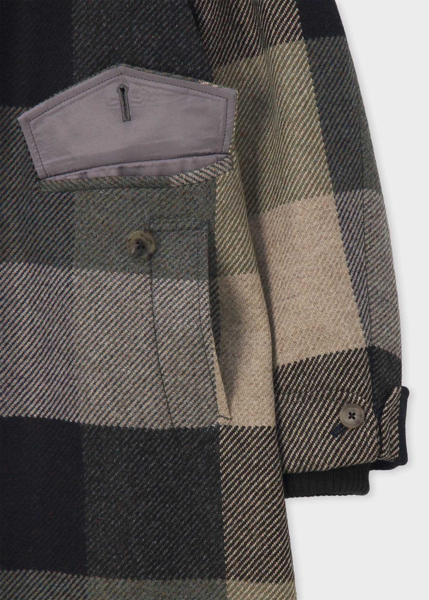 ラージブロックチェック ドンキーコート ｜ポール・スミス