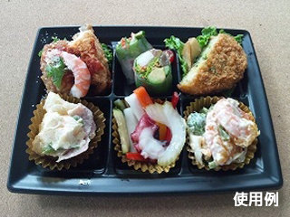 軽食容器 CT 沙楽 KS24-18-A BK 身 中央化学 | テイクアウト容器の通販