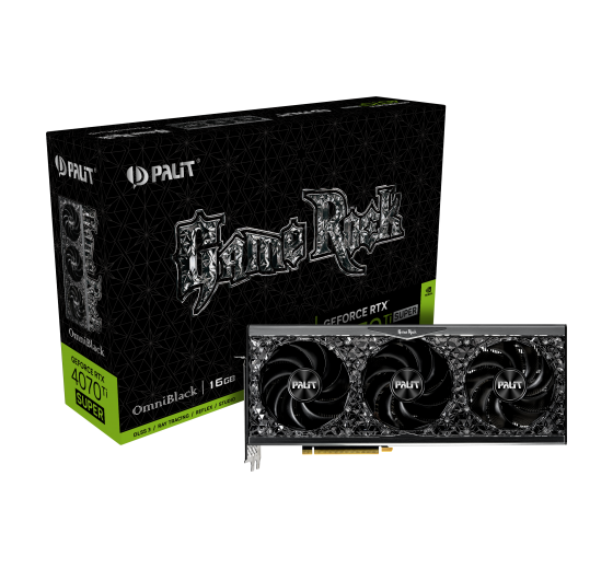Palit Products - GeForce RTX™ 4070 Ti SUPER GameRock OmniBlack ::