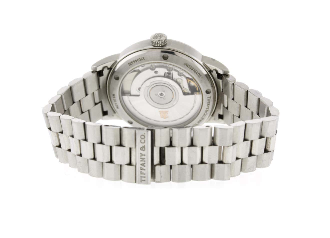 Tiffany & Co. Ct60 3 Hand Bezel Diamond Ladies Watch | Pampillonia