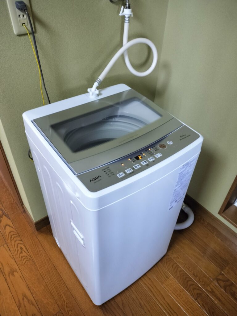2024年製 縦型全自動洗濯機 AQUA 5kg AQW-S5R 2024年製 縦型全自動洗濯