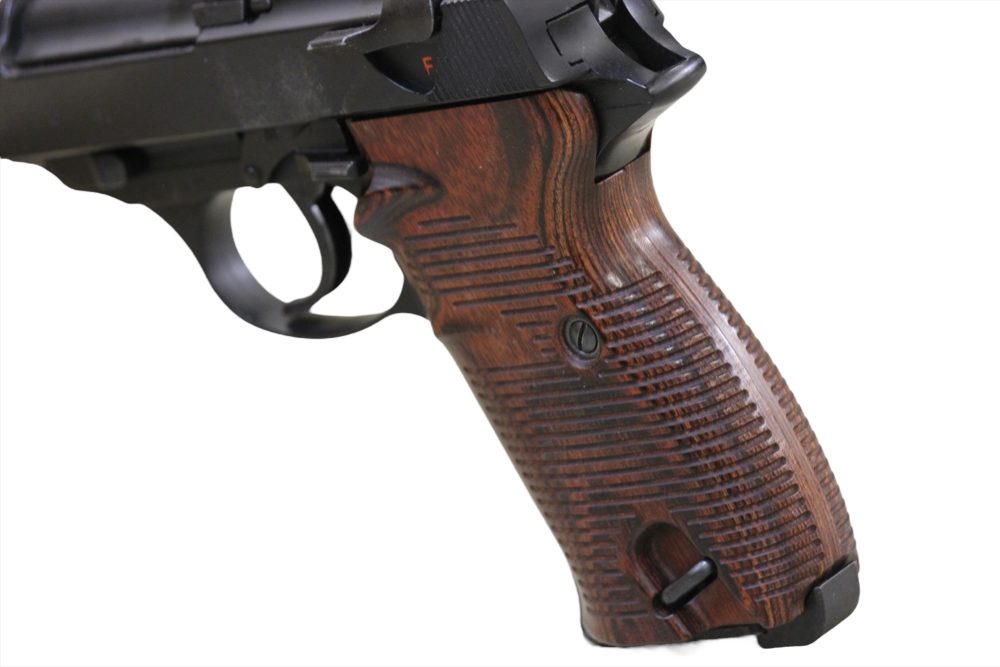 AWG-1453] ウッドグリップ｜マルゼン製 ワルサーP38 ☆13000