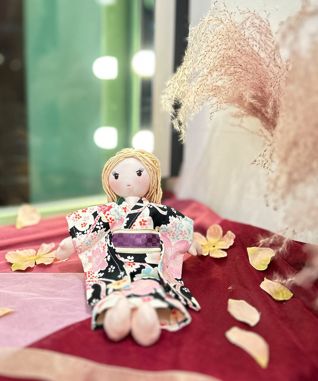 お人形お着物2点セット ドール 着せ替え おもちゃ ごっこ遊び 人形