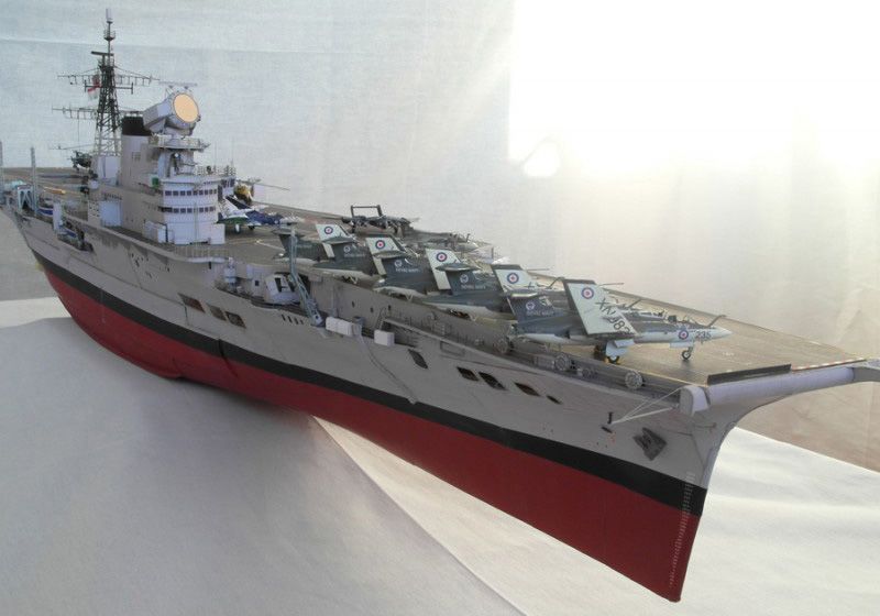 Britisch Aircraft Carrier HMS Victorious - fentens Papermodels
