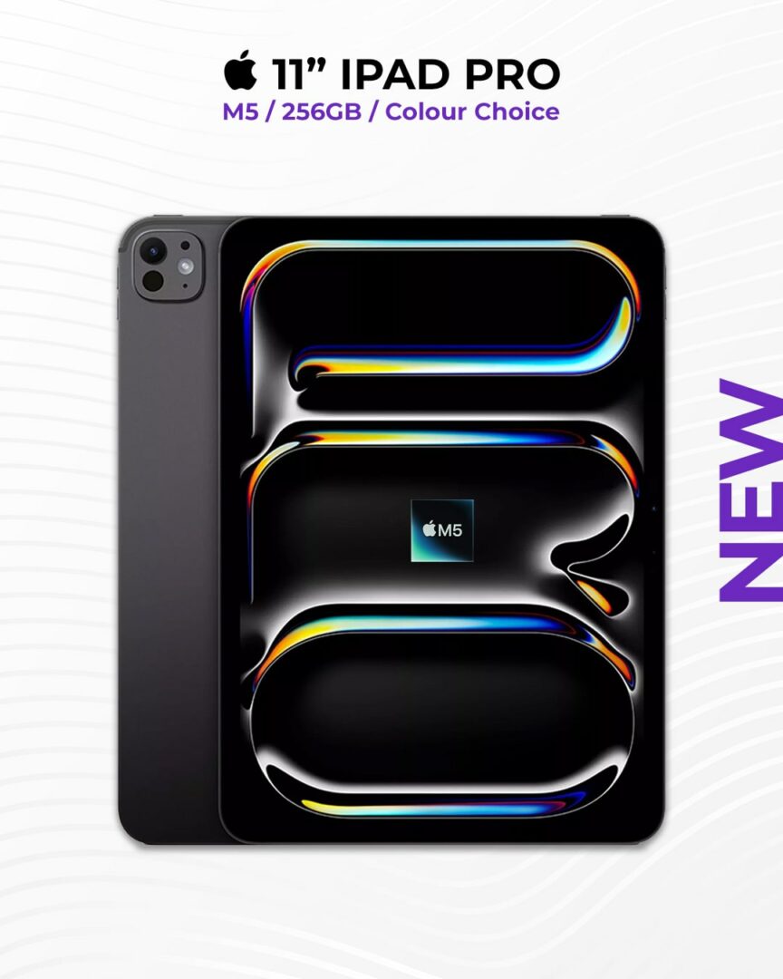 New 2025 11” iPad PRO, M5, 256GB (Colour Choice) - Paragon