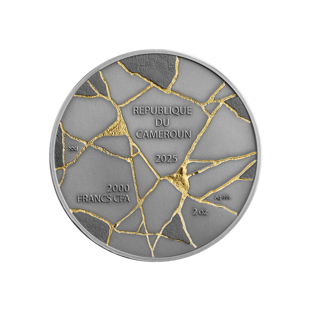 David Kintsugi Art 2 Oz Silver Coin 2025 - Mint XXI