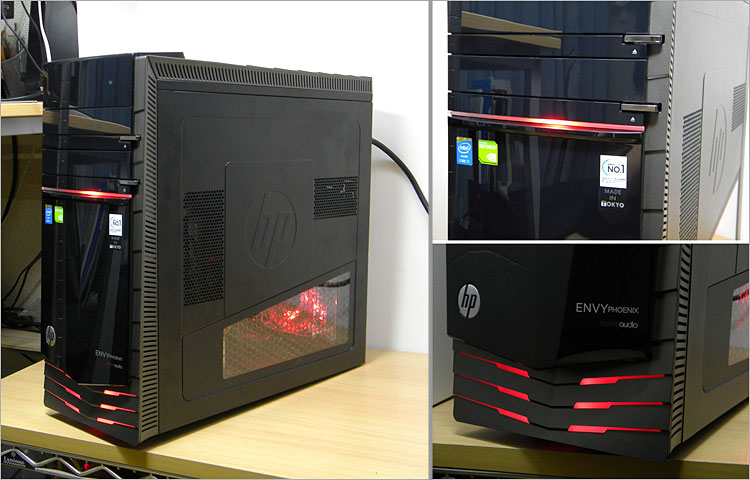 HP ENVY Phoenix 810シリーズレビュー。水冷式ハイエンド・ミニタワー