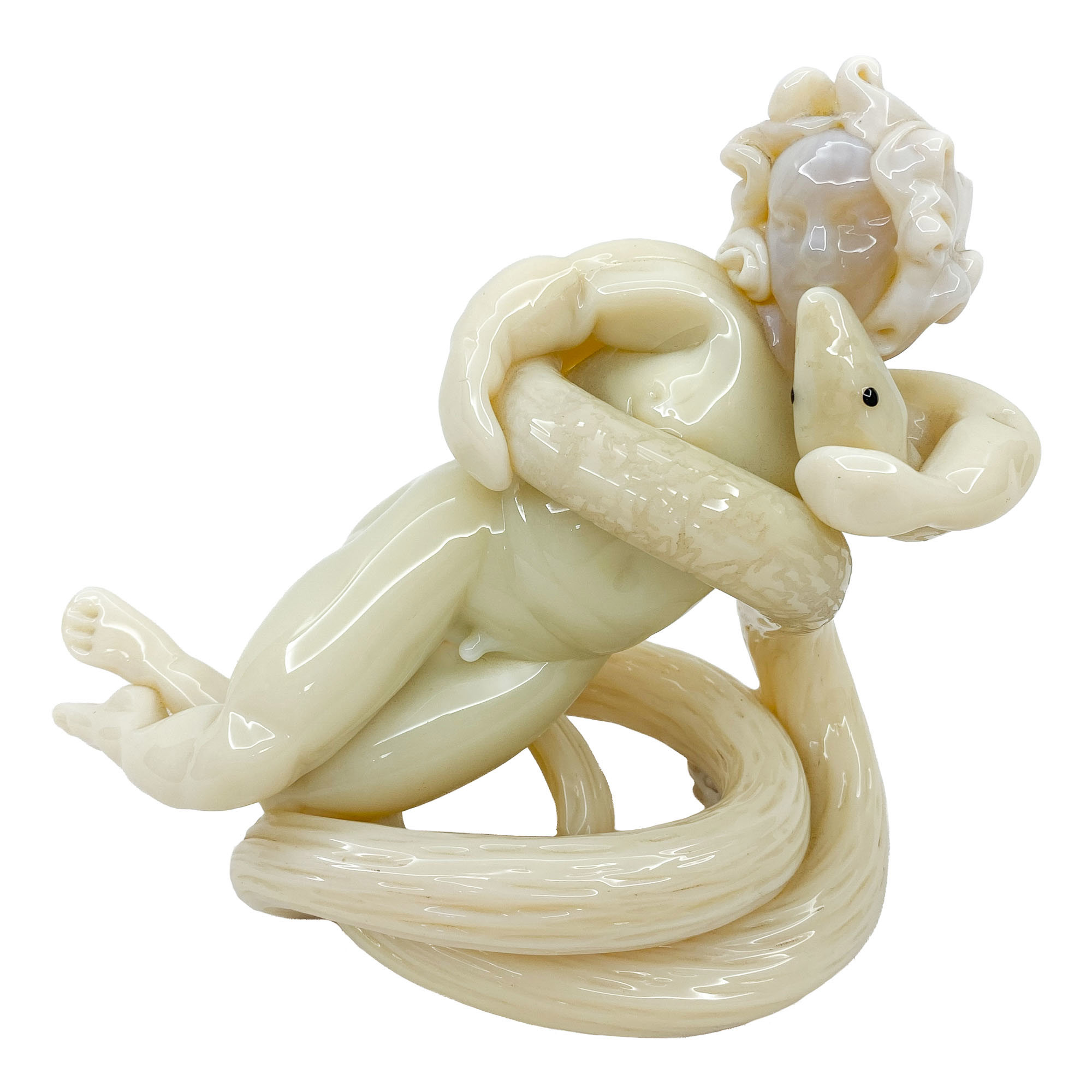 Murano glass putto - Pino Signoretto - Italy 1980s - Glasses