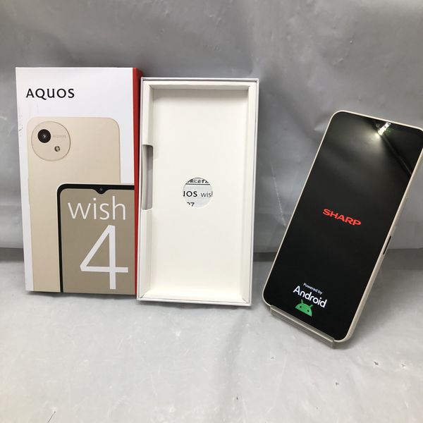 SHARP 〔中古〕AQUOS wish4 64GB ホワイト SH-M27 SIMフリー（中古1