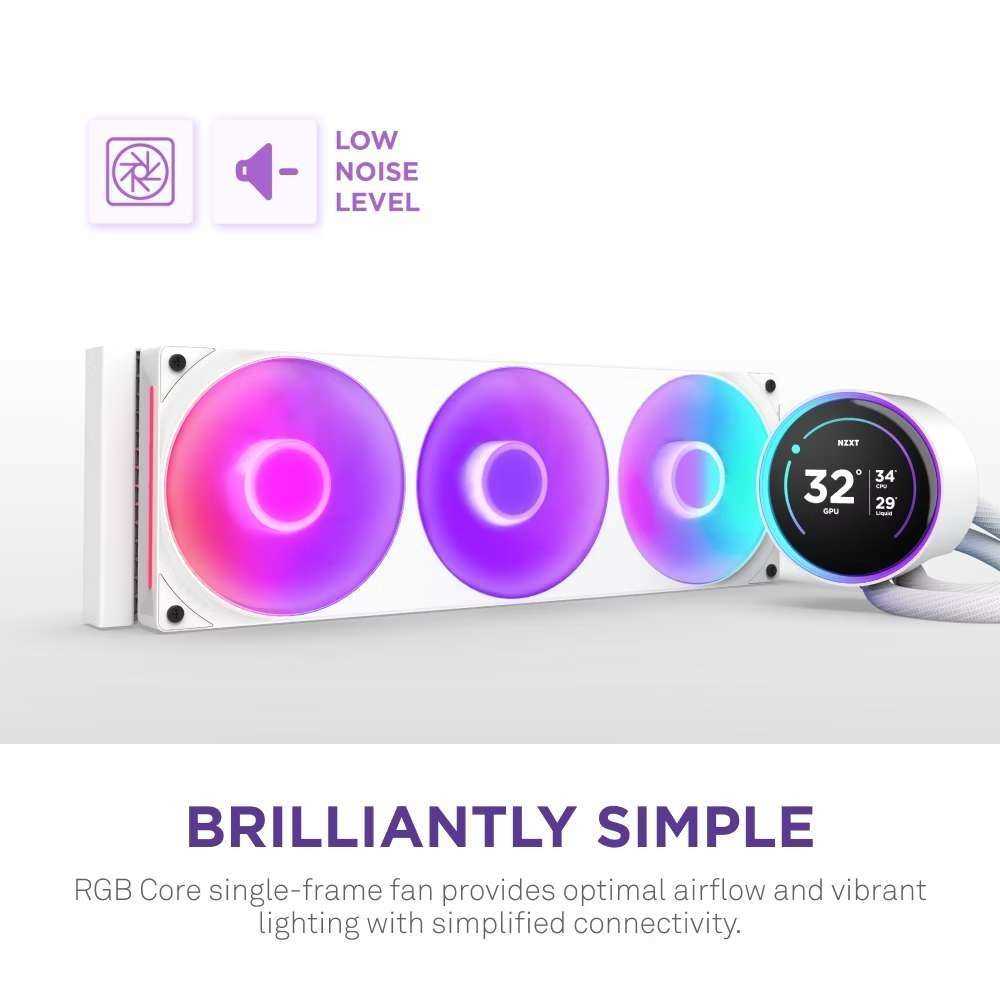 NZXT Kraken Elite 420 RGB White | パソコン工房【公式通販】