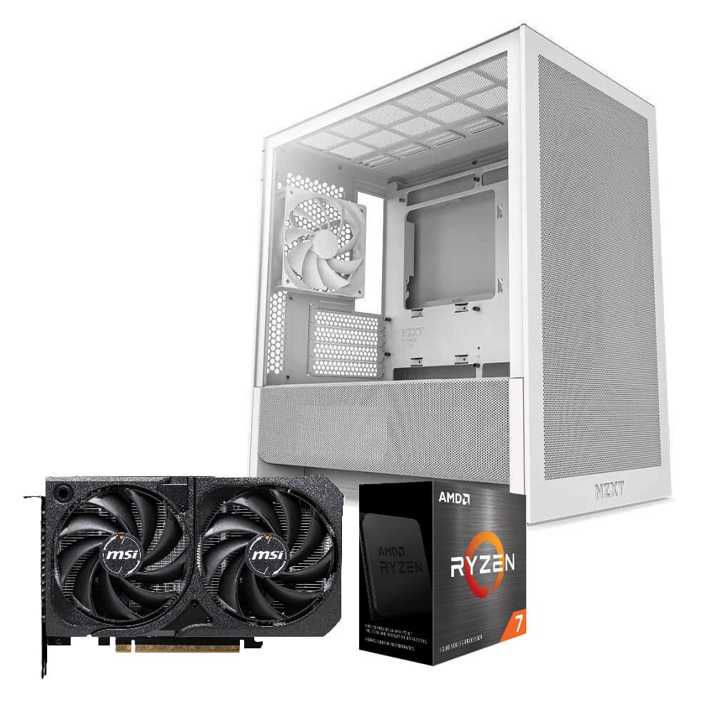 パソコン工房 NZXT H3 Flow 白 PCケース採用・MSI GeForce RTX 5060