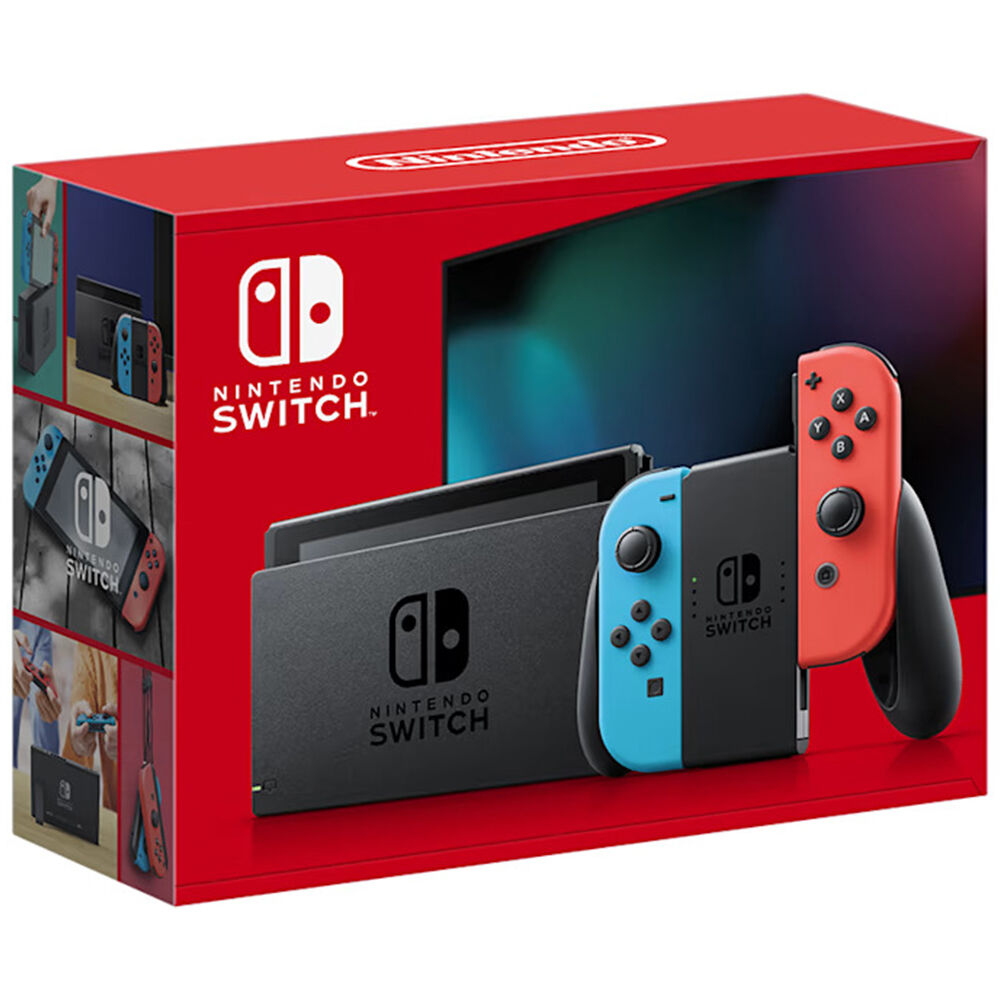 Nintendo Switch with Neon Blue and Neon Red Joy Con | P.C. Richard