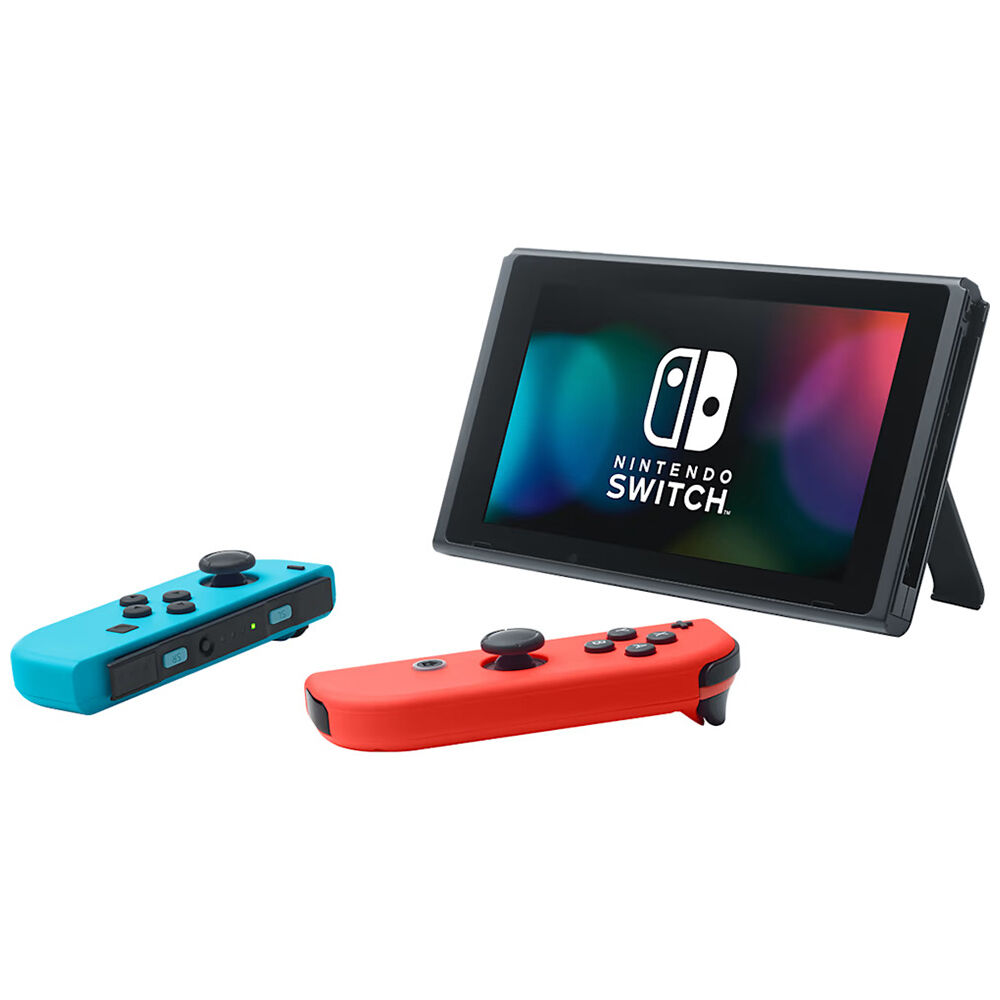 Nintendo Switch with Neon Blue and Neon Red Joy Con | P.C. Richard