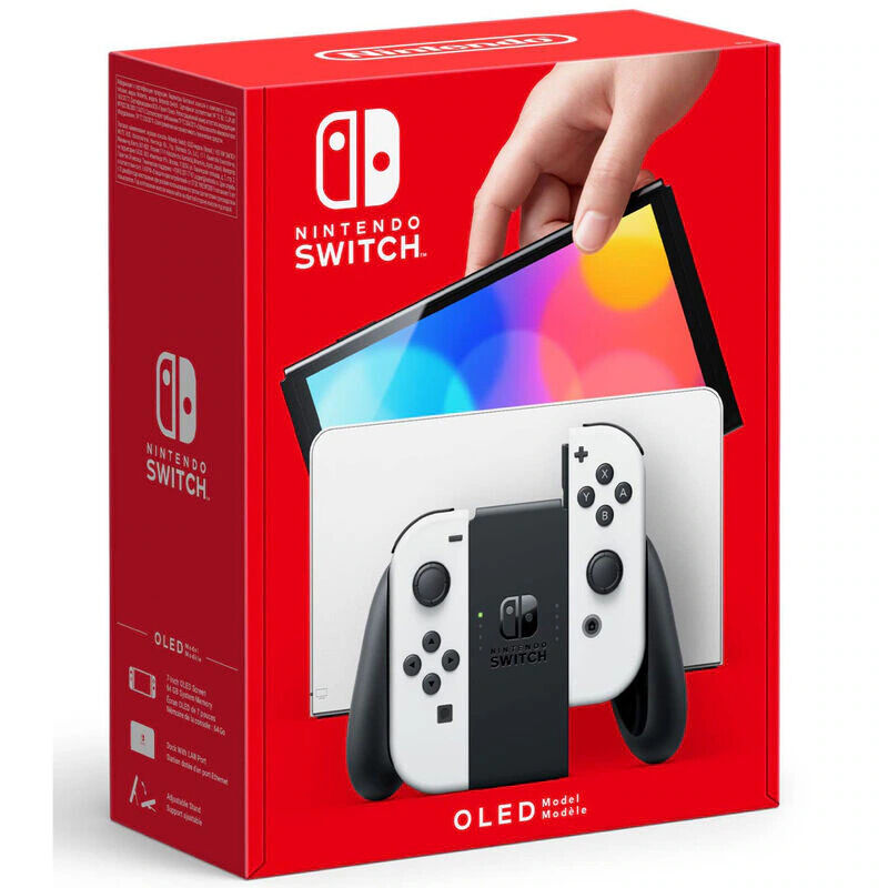 Nintendo Switch (OLED model) w/ White Joy-Con | P.C. Richard & Son