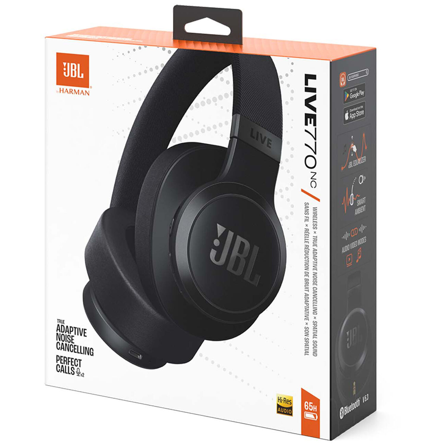 JBL - Live 770NC Wireless Noise Cancelling Over-The-Ear Headphones