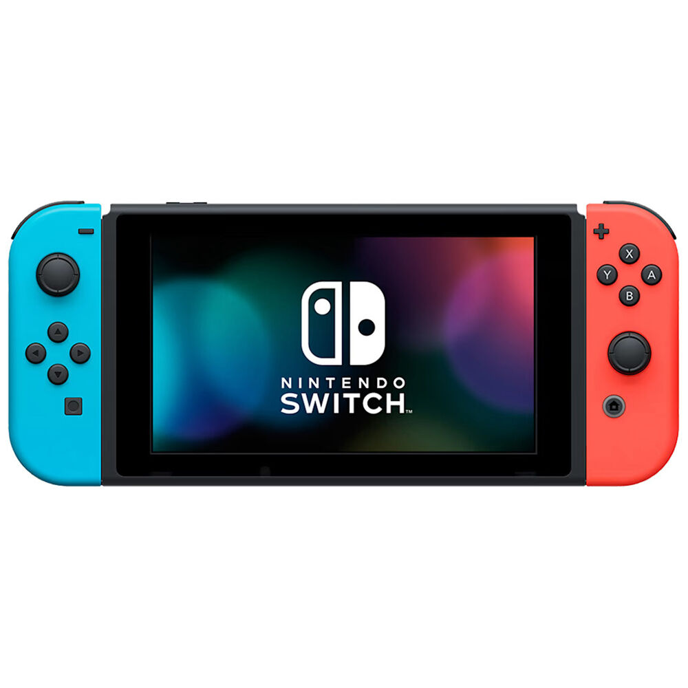 Nintendo Switch with Neon Blue and Neon Red Joy Con | P.C. Richard