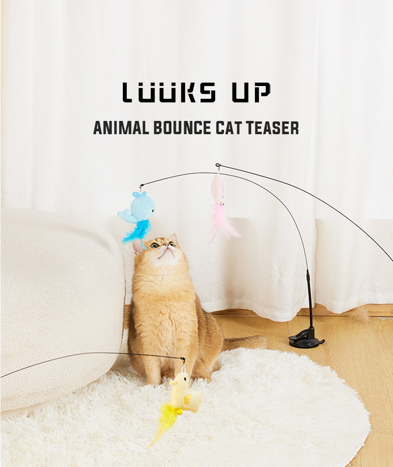 Luuks up】ANIMAL BOUNCE Cat Teaser - 株式会社ぺティファーム