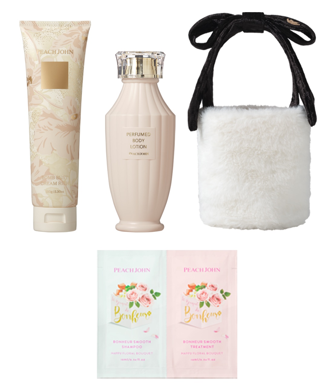 バスト＆ボディケアセット(ワンサイズ スノーホワイトリリー): PEACH