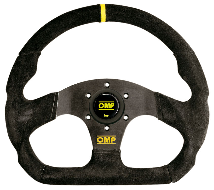 OMP Superquadro Steering Wheel, Suede, 330mm - Pegasus Auto Racing