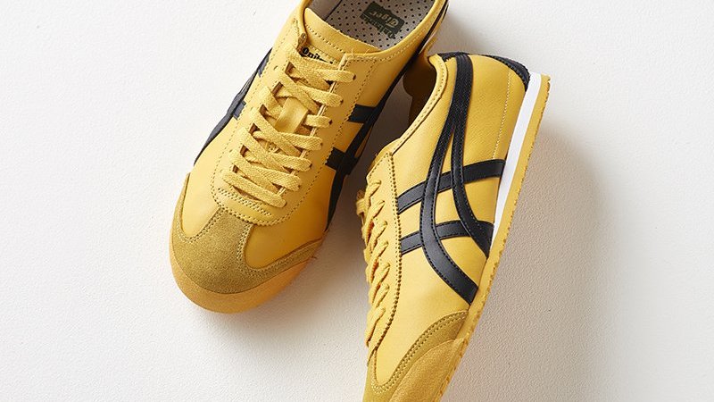 黄色いトラックスーツとともにブルース・リーを象徴する、オニツカ