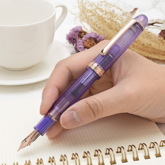 PLATINUM プラチナ万年筆 万年筆 Platinum ＃3776 特製透明軸万年筆