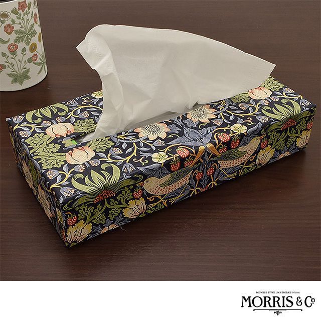 William Morris ウィリアム・モリス ティッシュボックス いちご泥棒