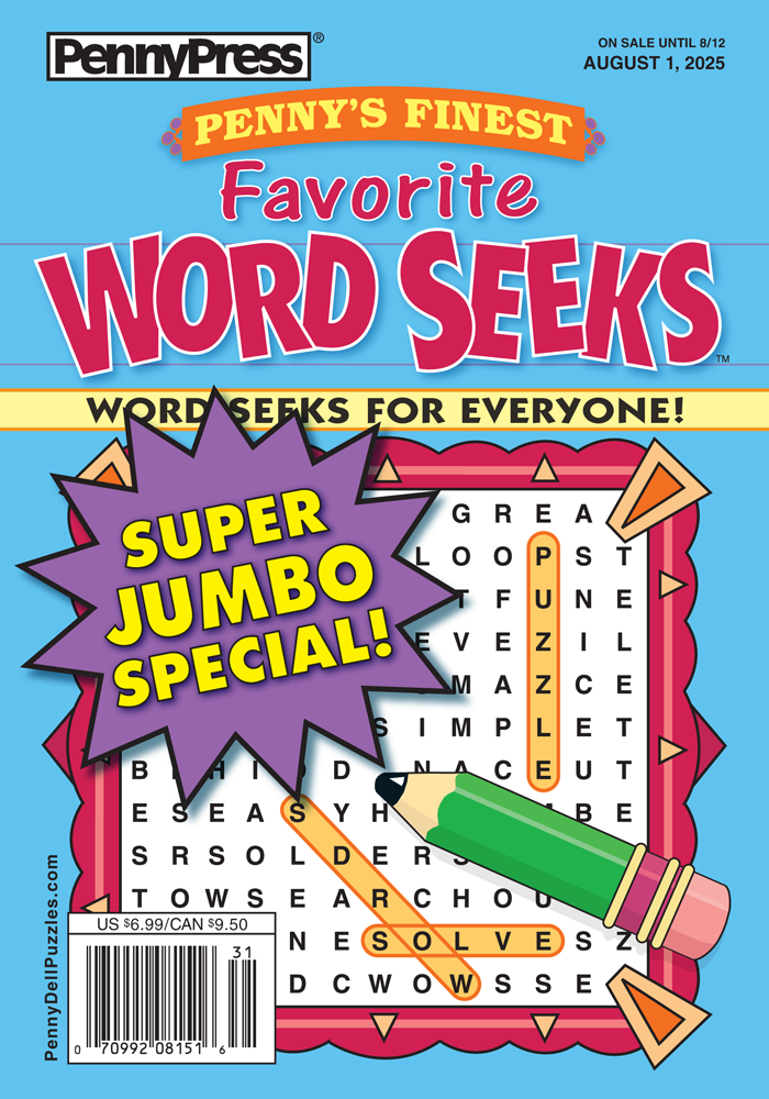 Penny's Finest Favorite Word Seeks - Penny Dell Puzzles