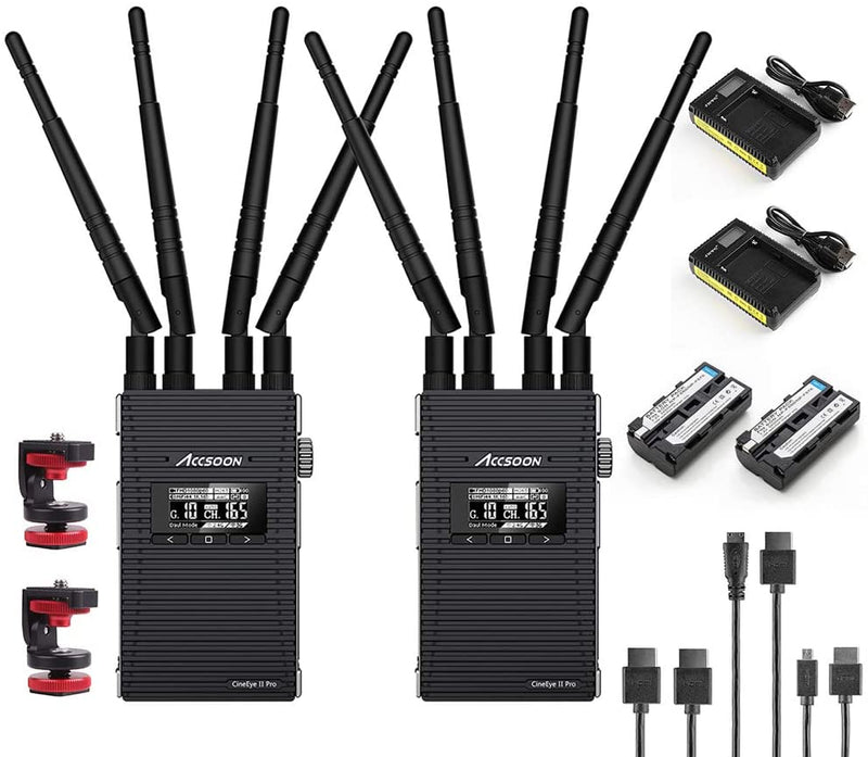 ACCSOON CineEye 2 Pro Wireless HD 1080P HDMI Transmission Set, 2.4