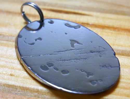 ドロニノ鉄隕石（アタキサイト）ペンダントトップ9.8g - パーフェクト