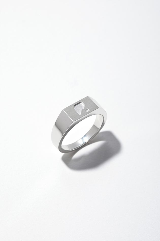 ミュージシャン perfume closet Moon Ring Mix silver #15