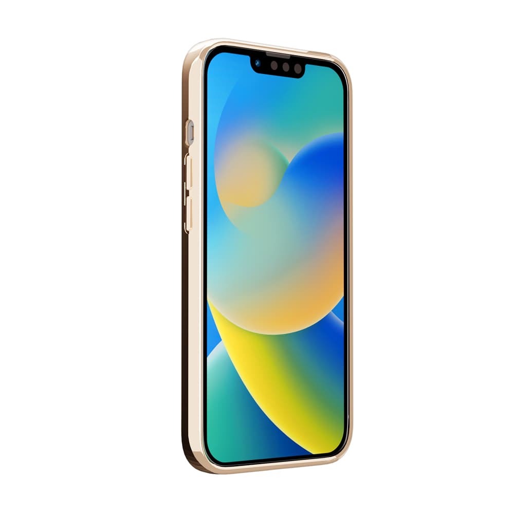 iPhone 14用 メタリックフレーム クリアケース [ゴールド]｜株式会社PGA