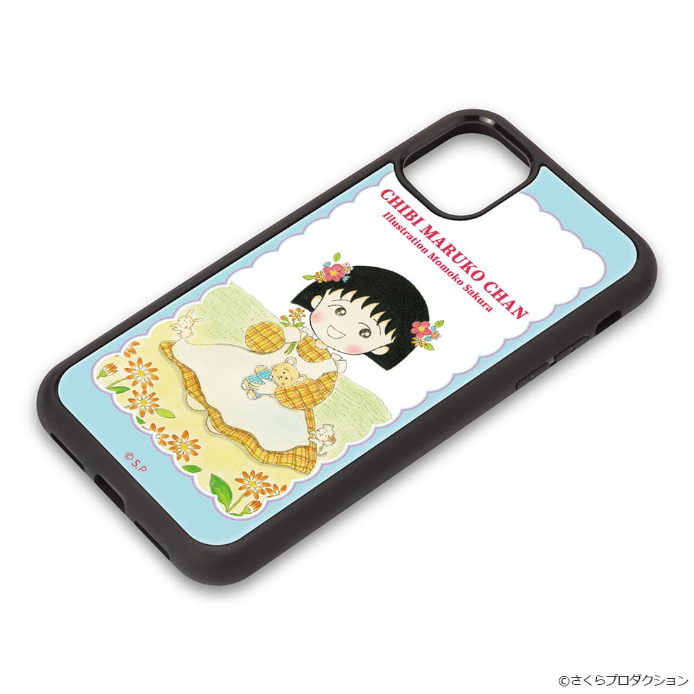 ちびまる子ちゃん iPhone 11/XR用アクリルパネルケース [お花畑]｜株式
