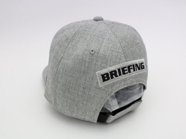BRIEFING MS BASIC CURVED VISOR CAP ライトグレー ブリーフィング