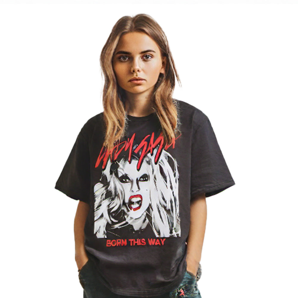 LADY GAGA レディーガガ - Born This Way Photo / Tシャツ / メンズ