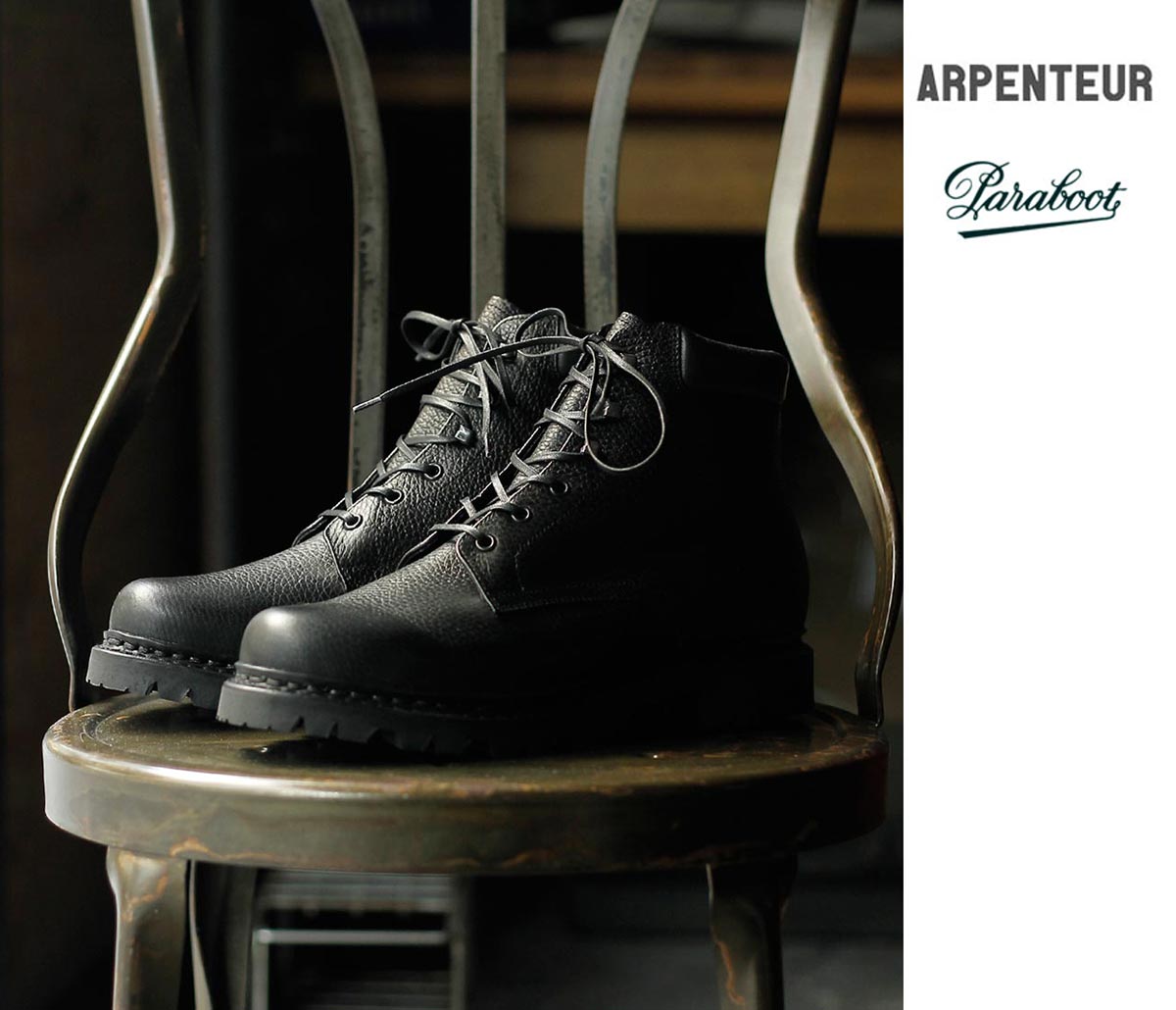 アーペントル ARPENTEUR ベルギー パラブーツ別注 レザーシューズ