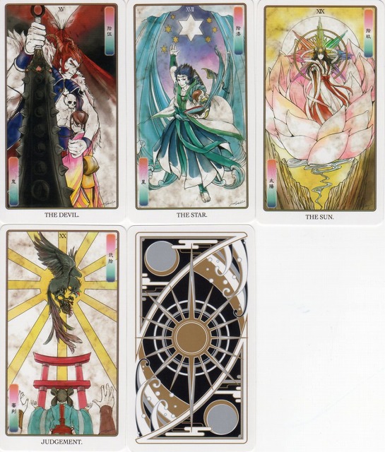 日本神話タロット ミニ（22枚＋代替カード5枚）』（日本語解説書