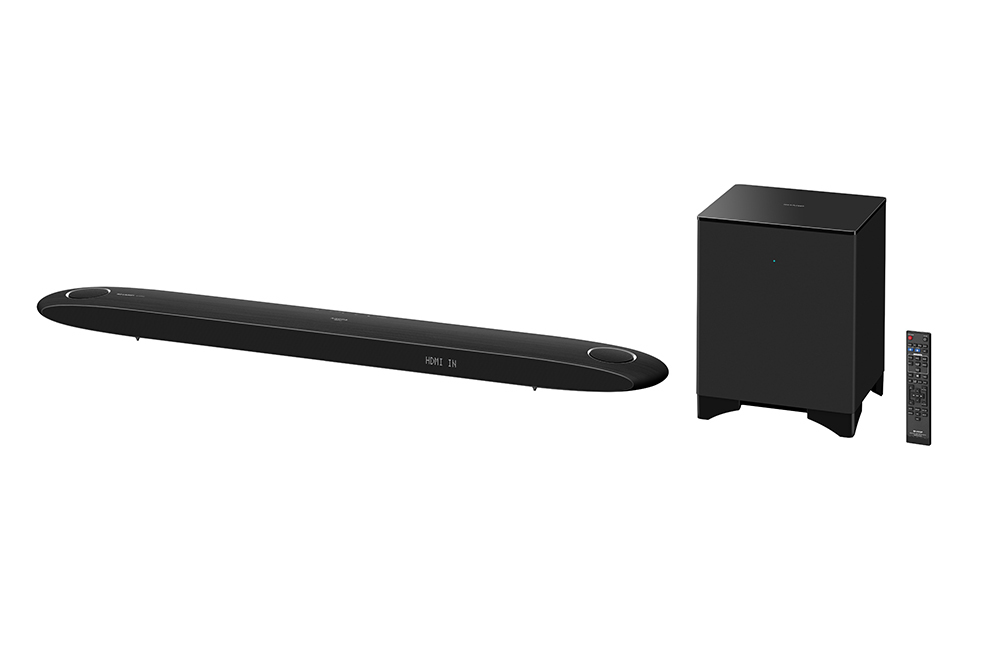 シャープ、“22.2ch音声信号入力”業界初対応のサウンドバー“AQUOS