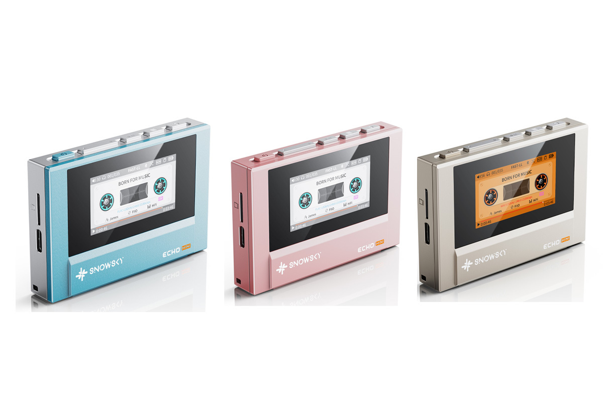 FIIO、カセットテープ風DAP「Snowsky ECHO MINI」に3つの新カラーを